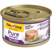 GIMDOG PURE DELIGHT консервы для собак из цыпленка с тунцом, 85гр
