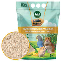 Triol Наполнитель кукурузный для мелких животных и птиц, 3л