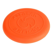 "ДогЛайк" Летающая тарелка-фрисби малая, 18х2,3 см, оранжевая
