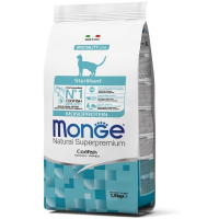 Monge Cat Sterilised корм для стерилизованных кошек, из трески 1,5 кг