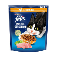 Felix Мясное объедение для взрослых кошек, с курицей, 200 гр
