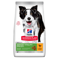 Hill's Science Plan Medium Senior Vitality для собак (7+) средних пород, с курицей