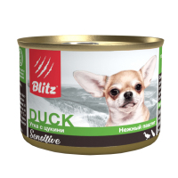 Blitz Sensitive Duck & Zucchini для собак, утка с цукини, 200 г