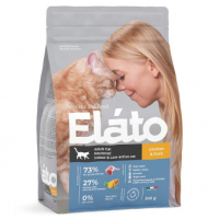 Elato Holistic Сухой корм для взрослых кастрированных котов и стерилизованных кошек, Курица и утка