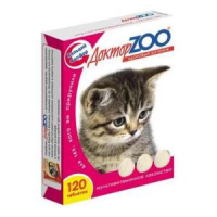 Доктор Zoo Мультивитаминное лакомство для котят Здоровый котёнок, 120 таб