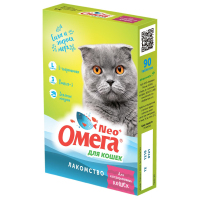 Омега Neo+ для кошек L-карнитин/омега-3/зеленые мидии Для кастрированных кошек 90 табл