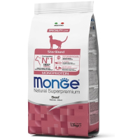 Monge Cat Sterilised корм для стерилизованных кошек, из говядины 1,5 кг 