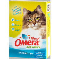 Омега Neo+ с ржаным солодом для кошек (д/выведения шерсти из желудка) 90 табл