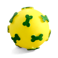 Triol Игрушка для собак из винила "Мяч с косточками", d60мм