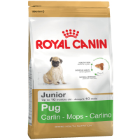 Royal Canin Pug Junior для щенков породы Мопс с курицей 1,5 кг