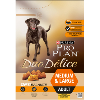 Pro Plan Duo Délice для взрослых собак средних пород Курица с рисом